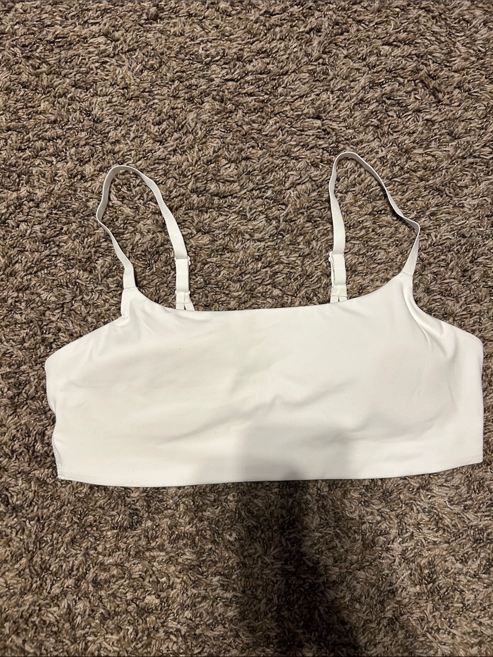 Victoria’s Secret Pink White Bralette with Adjustable Straps lightly padded